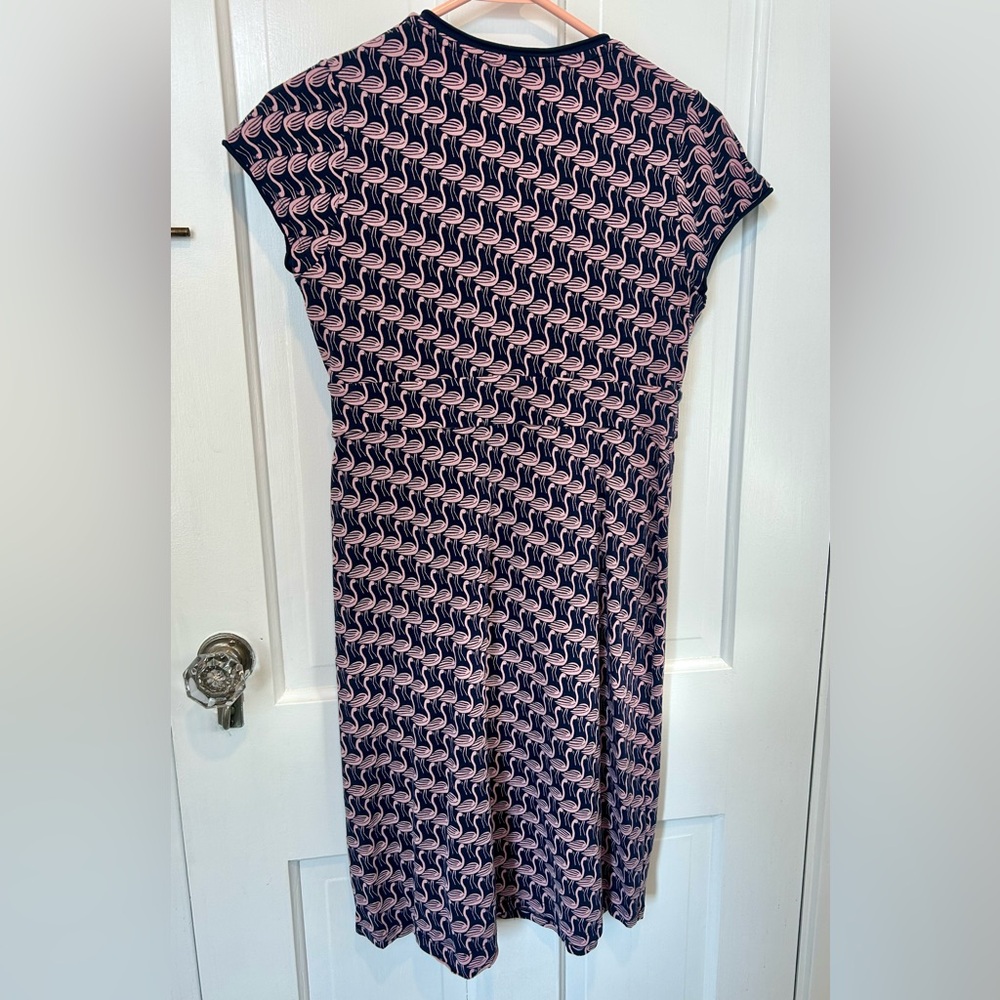 Boden Pink and Blue Swirl Midi Dress - Picture 2 of 5
